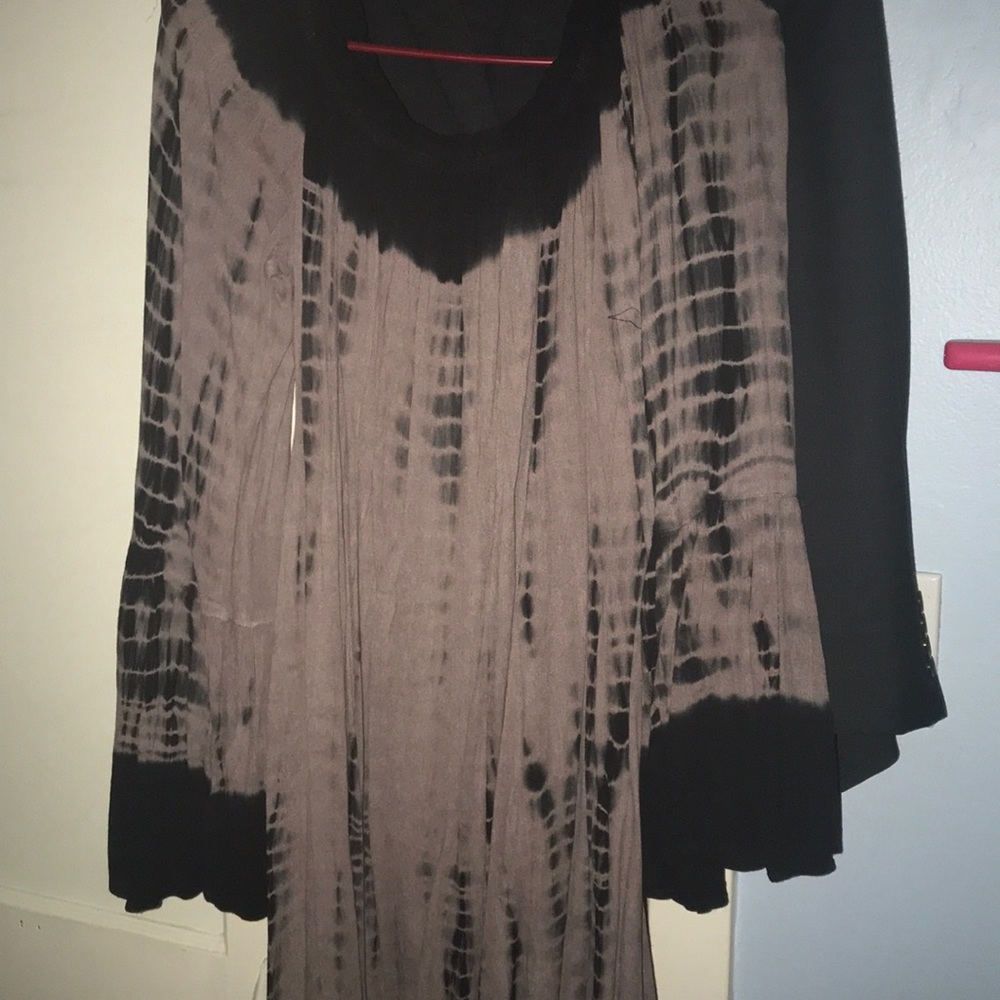 Tie dye flouncy dress